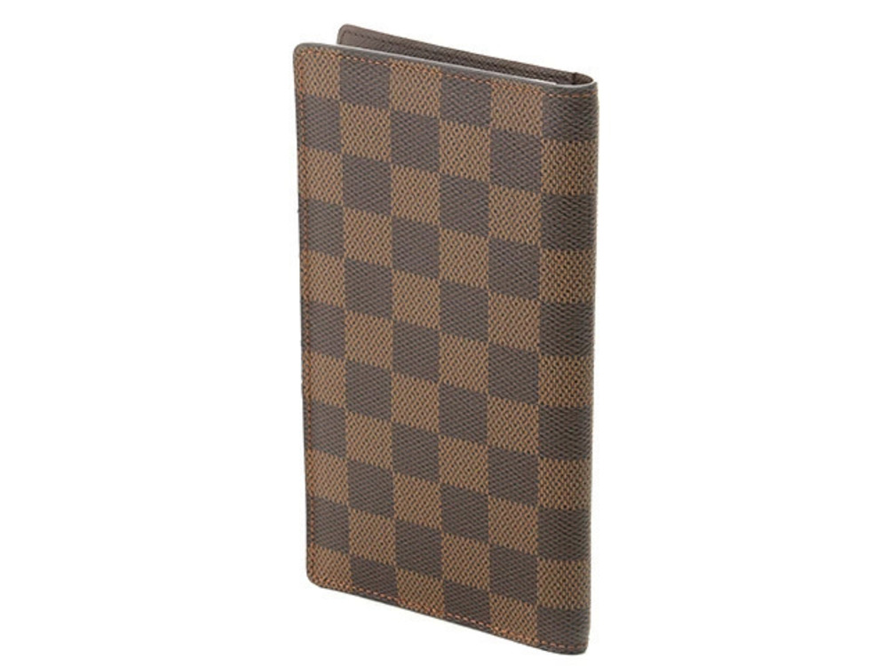 Louis Vuitton Wallet Carte fold Damier Porte Long Valeur Wallet Bi Credit Brown